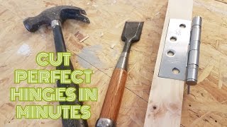 WOW  Cut perfect door hinges in minutes [upl. by Nnylyahs]