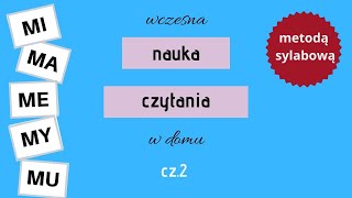 Nauka czytania sylabowego  sylaby z literą M część 2 [upl. by Alidus40]