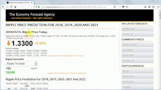 Ripple price prediction 2018 2019 2020 2021 2022 [upl. by Ericksen]