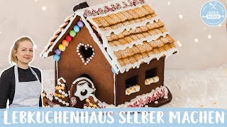 Lebkuchenhaus selber machen 🎅🎄  Der WeihnachtsKlassiker einfach selbstgemacht  Einfach Backen [upl. by Dennis]