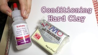 Tutorial Conditioning Hard Polymer Clay with or without softener [upl. by Oetam296]