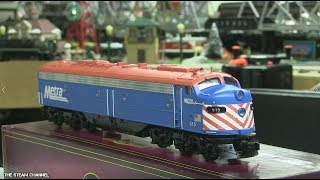 Review MTH O Scale Metra E8 Proto 30 [upl. by Zacharias28]