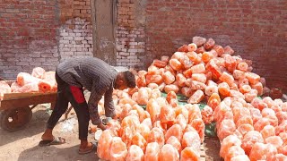 How To Make Salt Himalayan Lamp Pink Salt To Making Lamp [upl. by Iznek]