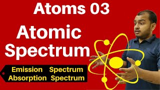 Atoms 03  Atomic Spectrum II Emission Absorption Spectra II Lyman  Balmer Series JEENEET [upl. by Anaujahs439]