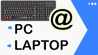 COMO PONER EL ARROBA EN CUALQUIER TECLADO PC Y LAPTOP 2020 [upl. by Epuladaug]