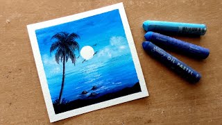 Beautiful and easy landscape scenery drawing with oil pastels I StepbyStep Tutorial I Oil Pastels [upl. by Melony70]