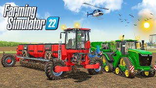 Planting CORN with WSVS Planter amp Tractor In Fs22  Farming Simulator 22  Timelapse [upl. by Goodill]