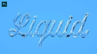 Liquid Lettering Tutorial  Adobe Photoshop [upl. by Athey718]