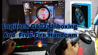 Logitech G402 Hyperion Fury Gaming Mouse Unboxing and Gameplay 🔥 Best Gaming Mouse For Free Fire 🔥 [upl. by Selestina]