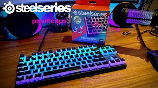 STEELSERIES PRISMCAPS  Universal Double Shot PBT Keycaps on Apex Pro TKL [upl. by Joshi]