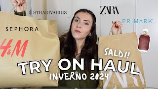 TRY ON HAUL SALDI 2024 zara primark stradivarius hampm maria silvestro [upl. by Llertnod]