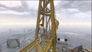 GTA V  Tall Crane Skydive [upl. by Christoph]