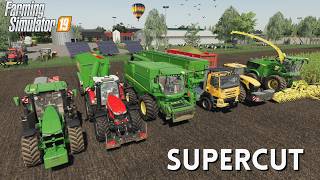 SUPERCUT Corn Silage amp Liming Fertilizing  Planting Harvesting l 1000 Cows Farm Ep 1115 l FS 19 [upl. by Siram169]