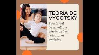 La teoria del desarrollo a traves de las relaciones sociales Vygotsky [upl. by Antone945]