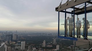 Kuala Lumpur Tower and Glass Box KL Menara Tower glass floor [upl. by Dutchman]