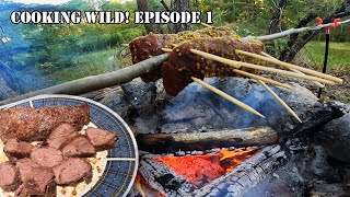 CAMP FIRE Venison BACK STRAP Cooking Wild Ep 1 [upl. by Anrahs699]