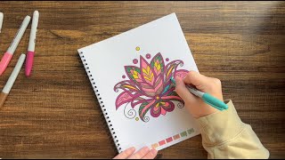 ASMR Sharpie Coloring  No Talking 🖍 [upl. by Nonah]