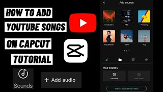 How To Add Youtube Songs On CapCut Tutorial for iOS [upl. by Nevek122]