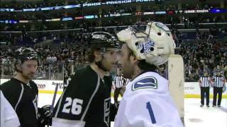 Post Game Celebrations  Canucks Win the Series 4 to 2 in Round 1 of the 2010 Playoffs  HD [upl. by Elliven]