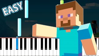 Minecraft  Sweden C418 EASY Piano Tutorial [upl. by Annazor759]