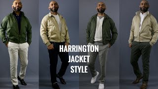 How To Wear A Harrington JacketHow Men Should Style A Harrington Jacket [upl. by Haroppizt]