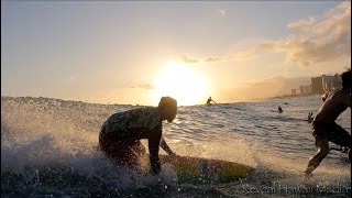 Surfing Big SSW Swell May 4 2022  Canoes 4K [upl. by Aimehs]