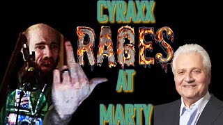 Cyraxx Freaks out and RAGES at Marty on panel [upl. by Nyltak]