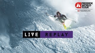 LIVE WEBCAST  Freeride World Tour Fieberbrunn Austria 2019 [upl. by Rebah]