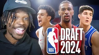 I Reacted To a 2024 NBA Mock Draft [upl. by Ahseiym]