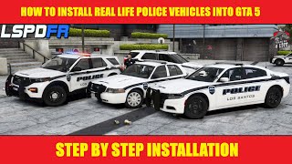 How To Install Real Police Vehicles Into GTA 5  ELS  lspdfrtutorials [upl. by Yeh]