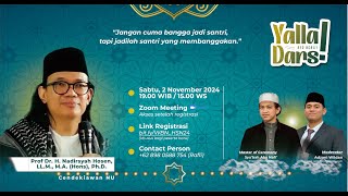 Yalla Dars Ayo Ngaji Bersama Prof Dr H Nadirsyah Hosen LLM MA Hons PhDCendikiawan NU [upl. by Bennion]