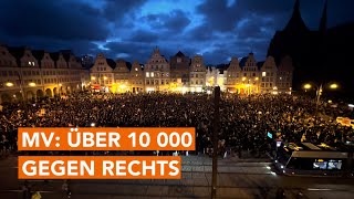 Über 10 000 Menschen demonstrierten in ganz MV in nur einer Woche gegen Rechts [upl. by Leunad]