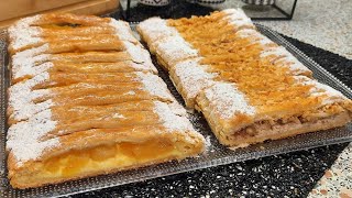 Jalousie amandepommesFrangipanealmondapples puff pastry جالوزيفرونجبان المحلات باللوزالتفاح [upl. by Aerdnaid]