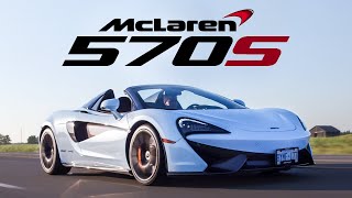 2018 McLaren 570S Spider Review [upl. by Attehcram]