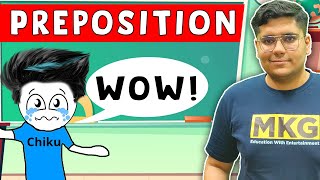 Preposition  Preposition Trick  Preposition in hindi  Preposition Class 6789101112 [upl. by Nael]