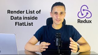 Render data inside FlatList  React Native Redux Tutorial [upl. by Ahtennek]