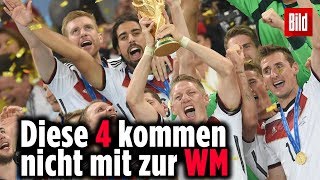 Diese 4 Spieler streicht Jogi Löw aus dem Kader – WM 2018 in Russland ohne SanePetersenTahLeno [upl. by Retxed723]