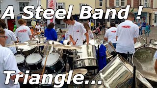 “Pantonic All Stars” Steel Orchestra  Mostly Teignmouth Town  150822 [upl. by Neeluqcaj340]