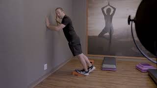 active calf stretch on slant  knees over toes program [upl. by Itram323]