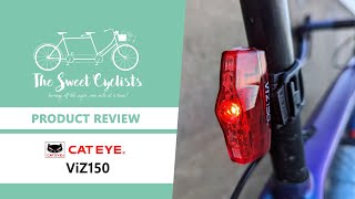 CatEye ViZ150 Bike Rear Taillight Review  feat 150 Lumen  Snap Mount  3 LED  Rechargeable [upl. by Hniht]