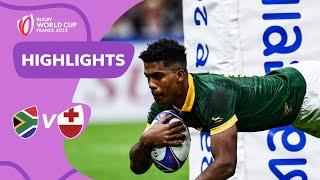 Springboks triumph in tentry thriller  South Africa v Tonga  Rugby World Cup 2023 Highlights [upl. by Filia]