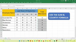 How to Make Attendance Sheet With CheckBoxes [upl. by Safir]