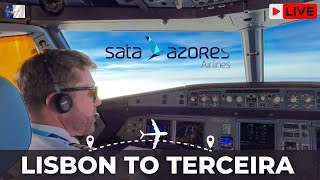 Lisbon to Terceira Lajes Airport with Sata Air Azores Airlines [upl. by Ahsenod]