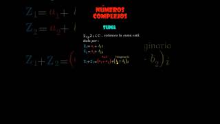 SUMA DE NÚMEROS COMPLEJOS mathematica888 [upl. by Taveda]