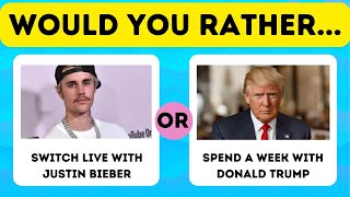 Hilarious Would You Rather with Celebs 😂 [upl. by Ahsikram]