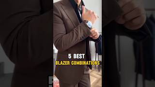 5 best blazer combinations  mensfashion fashion [upl. by Noyad]