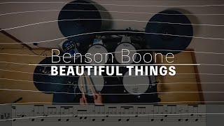 Beautiful Things Benson Boone⎪ Drum cover⎪Drum Tutorial⎪Drum Score [upl. by Ydissahc]