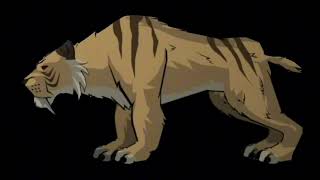 Genndy Tartakovsky’s Primal 2019 TV Series Smilodon Sound Effects Season 2 Version [upl. by Parsaye]