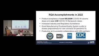 BARDA Industry Day 2022 Div of Contract Mgt ampAcquisitions DCMA amp Regulatory amp Quality Affairs RQA [upl. by Alliuqet]