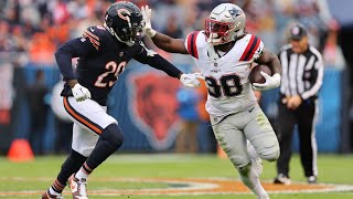 Rhamondre Stevenson  Highlights  Patriots  Chicago Bears  NFL Week 10 2024 [upl. by Jaquenette904]